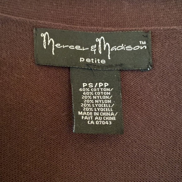 Chocolate Brown Sweater Dress Sz Sm - Picture 2 of 5